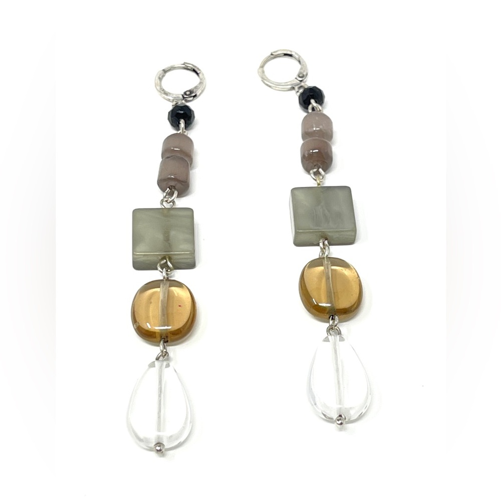 New Free People Aquamarine Dangle Drop Earrings - Picture 6 of 6